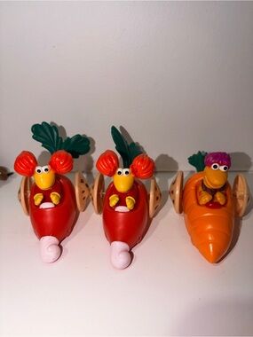 Vintage 1988 McDonald’s Fraggle Rock Happy Meal Toy Lot – 3 PCS